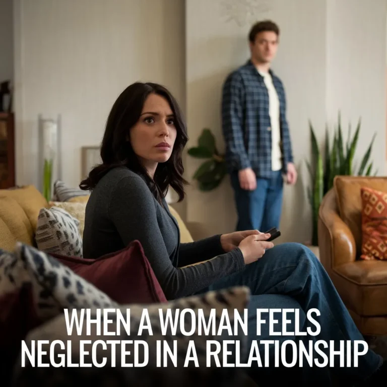 When a woman feels neglected in a relationship