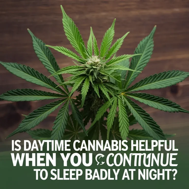 Is Daytime Cannabis Helpful When You Continue to Sleep Badly at Night