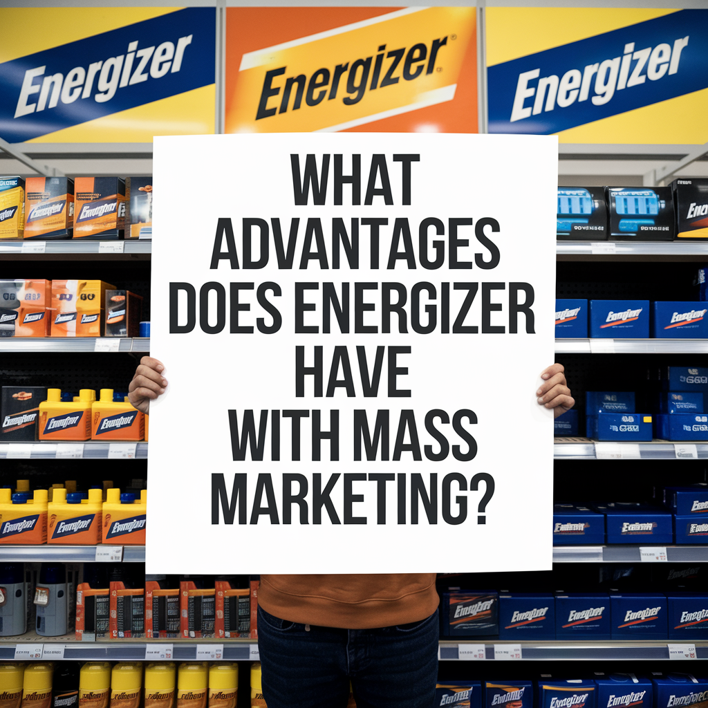 what advantages does energizer have with mass marketing