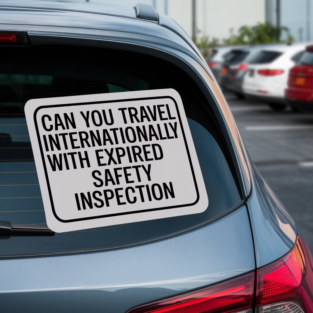 can you travel internationally with expired safety inspection