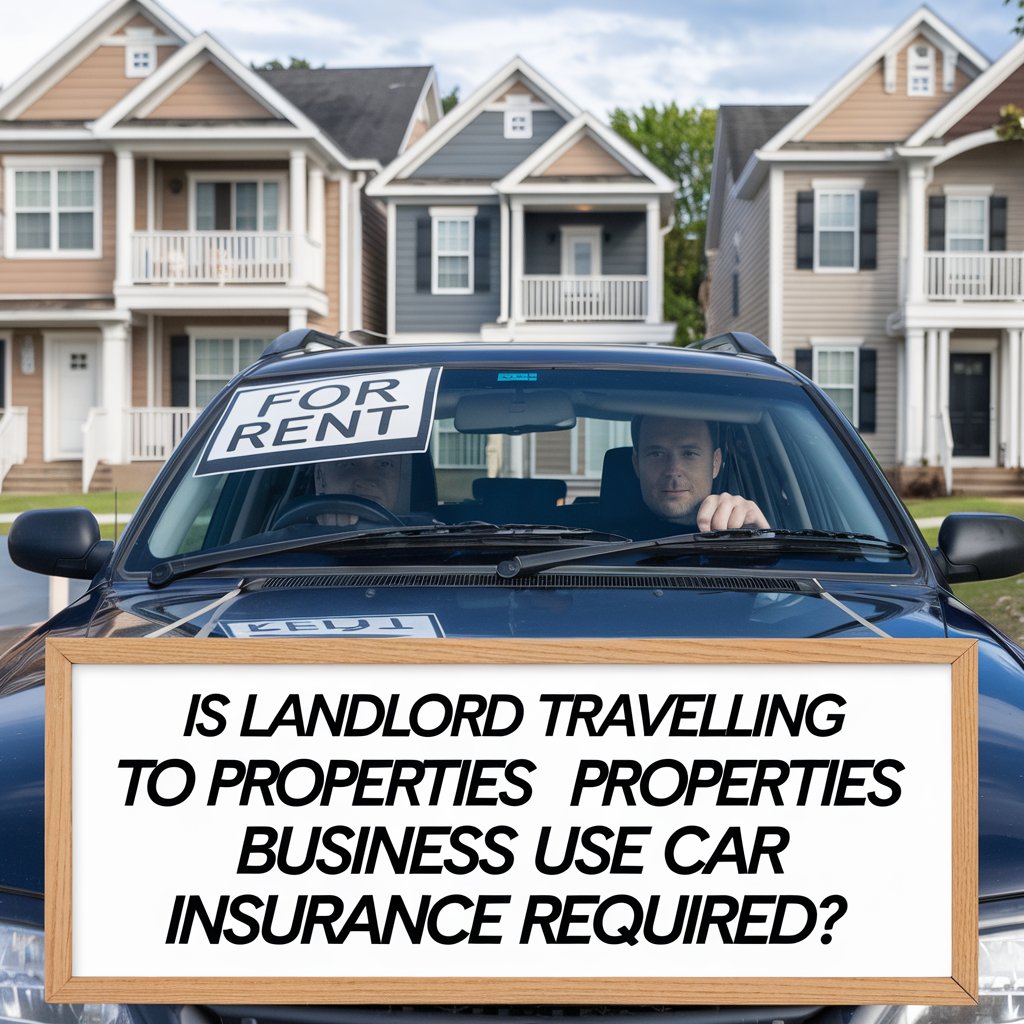 is landlord travelling to properties business use car insurance required