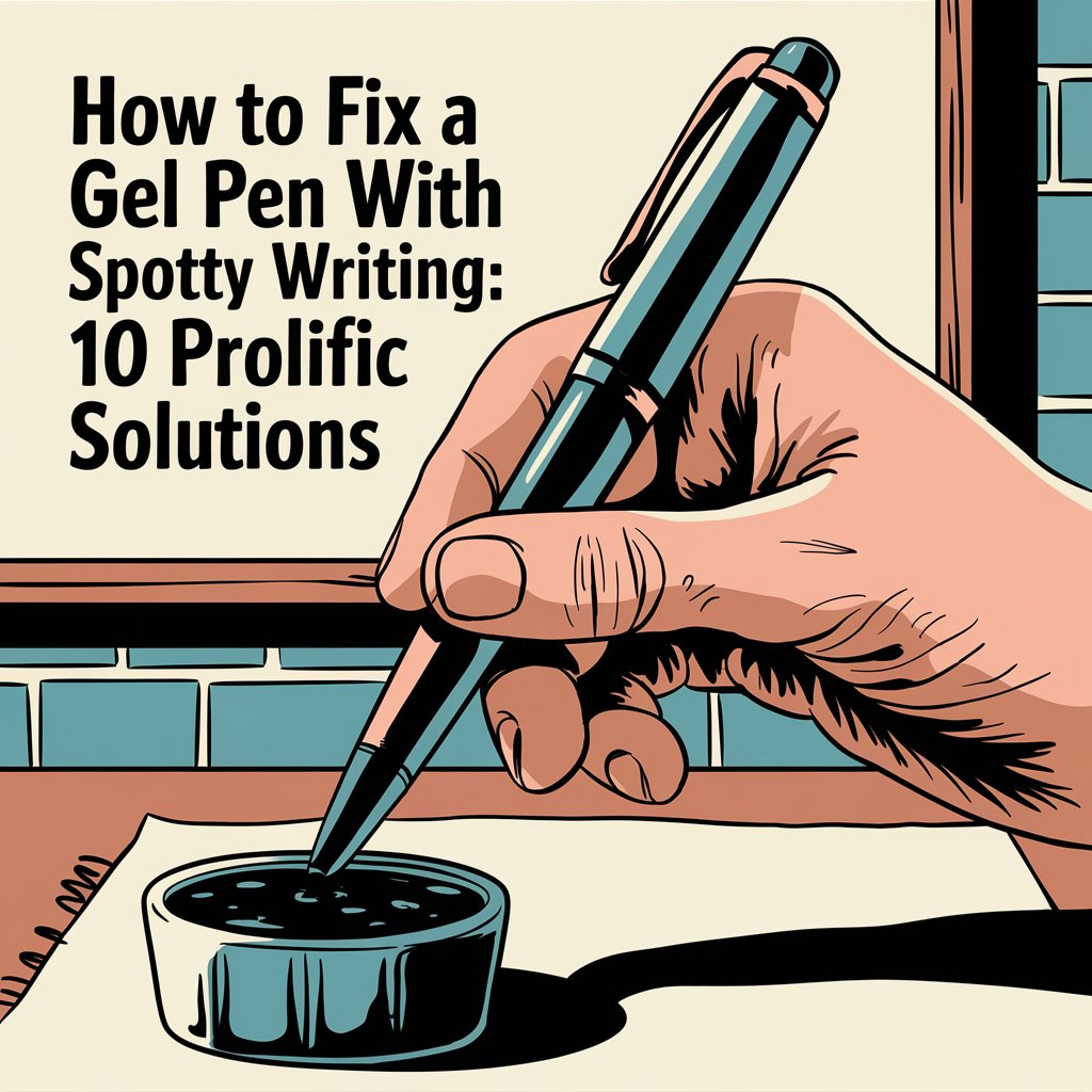 How to Fix a Gel Pen with Spotty Writing