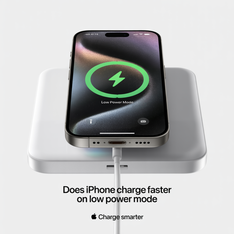 does iphone charge faster on low power mode