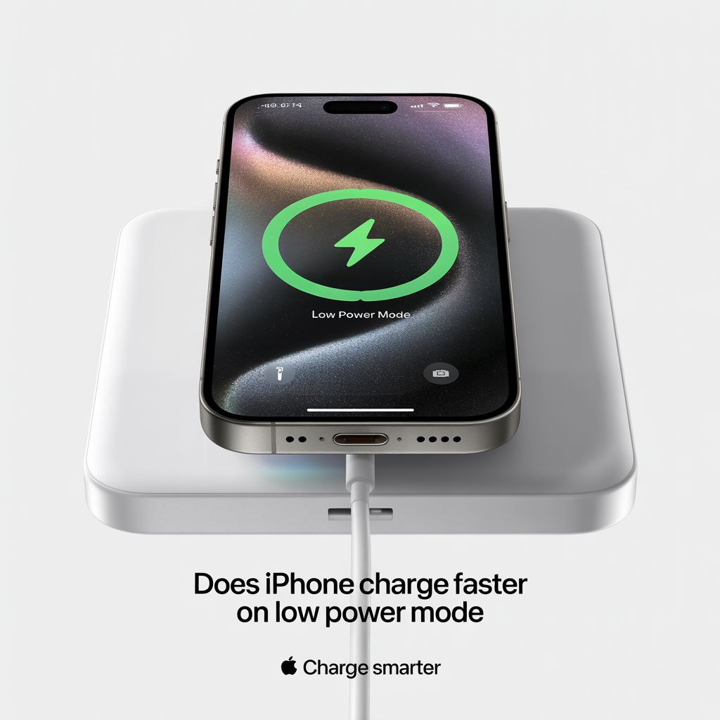 does iphone charge faster on low power mode